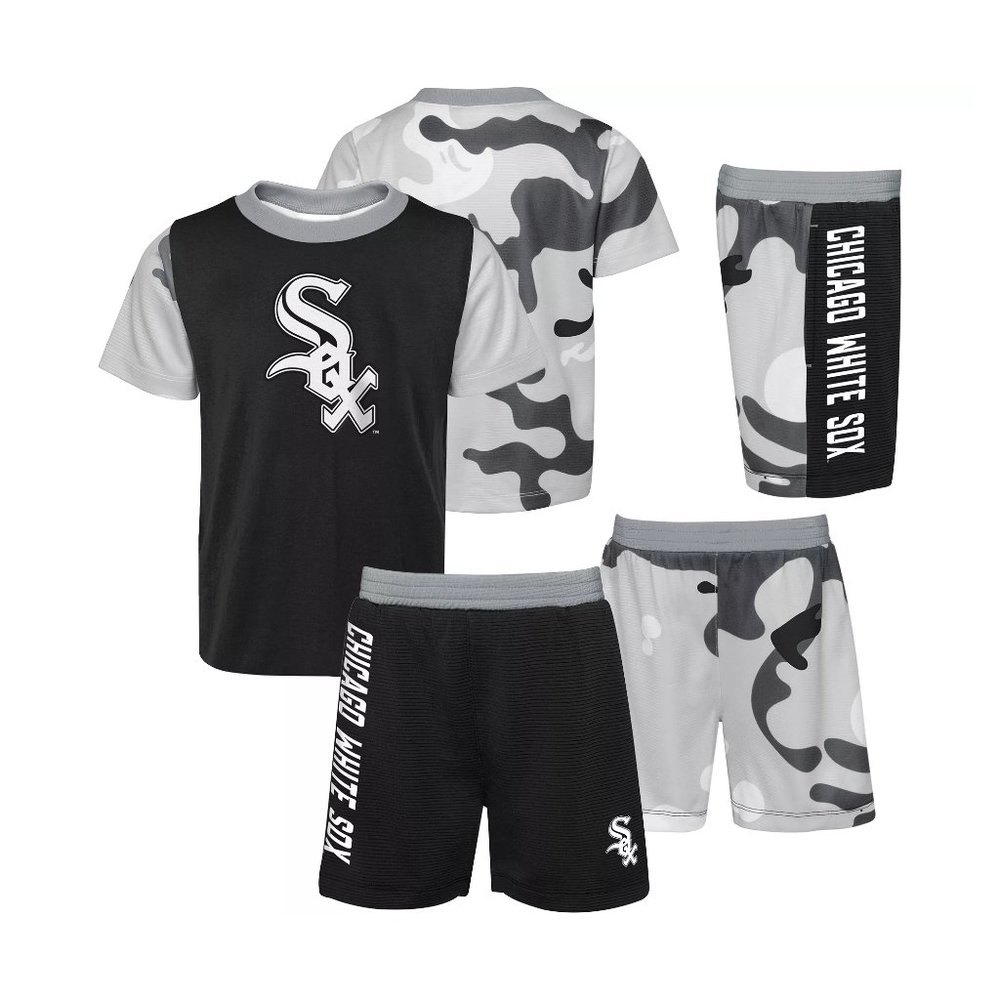 MLB Apparel Youth Chicago White Sox Camouflage Two Piece Shorts Set S (4)